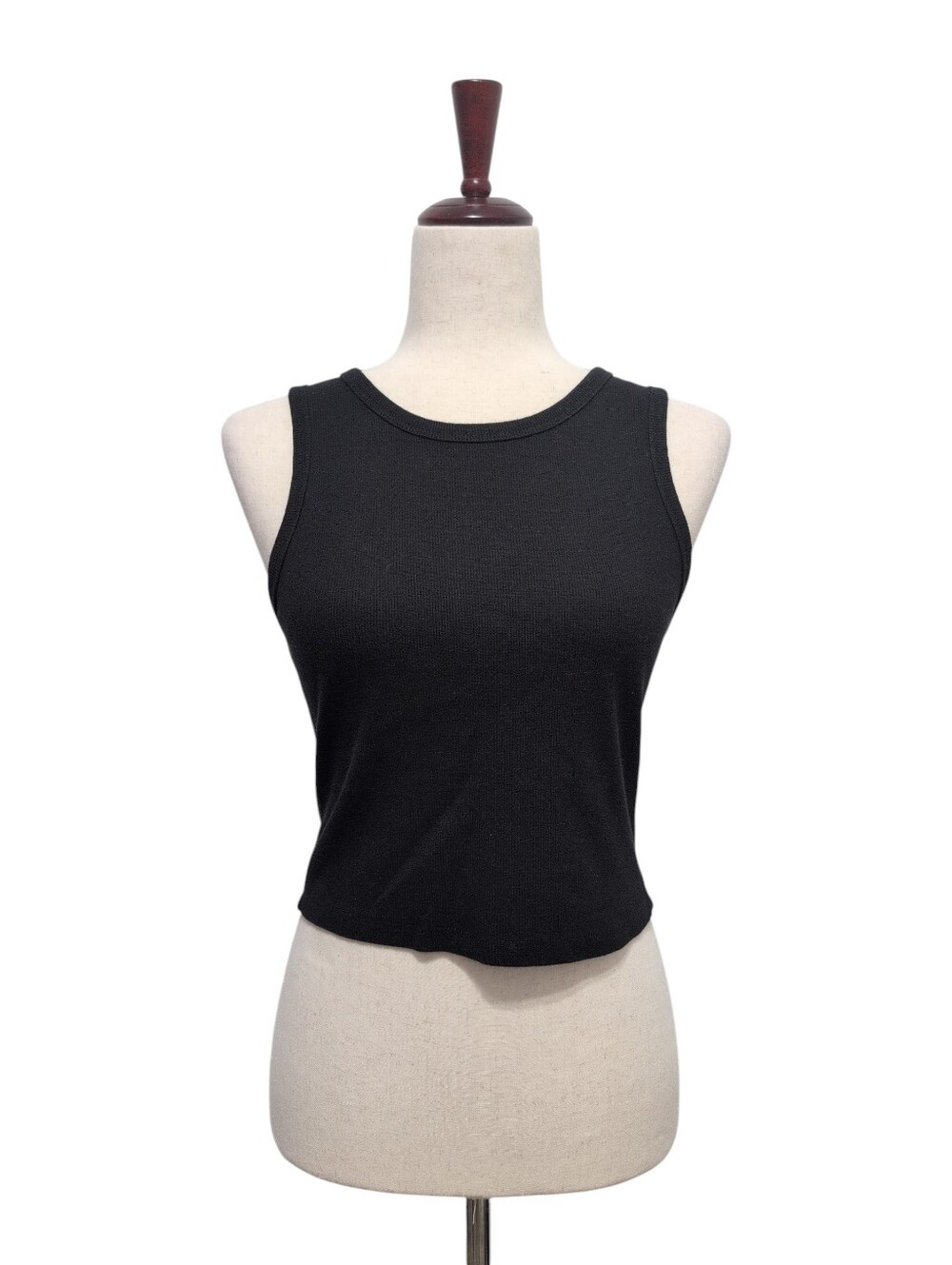 Active USA Ribbed‎ Tank Top Cropped Size Large - Runs Small